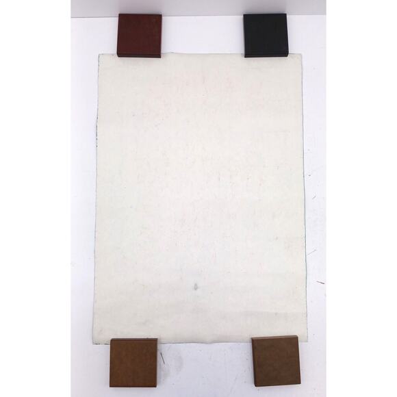 VTG Chinese Folk Art Farmer White Chicken Painting 21 1/2" x 15 1/4" Farm Decor - Picture 13 of 16